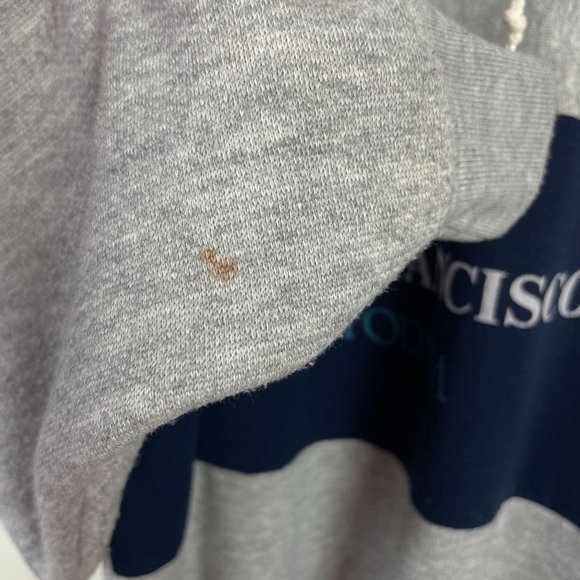 Vintage 80s Jacqe San Francisco California 1/4 Zip Pullover Sweatshirt‎ XXL - Picture 6 of 8